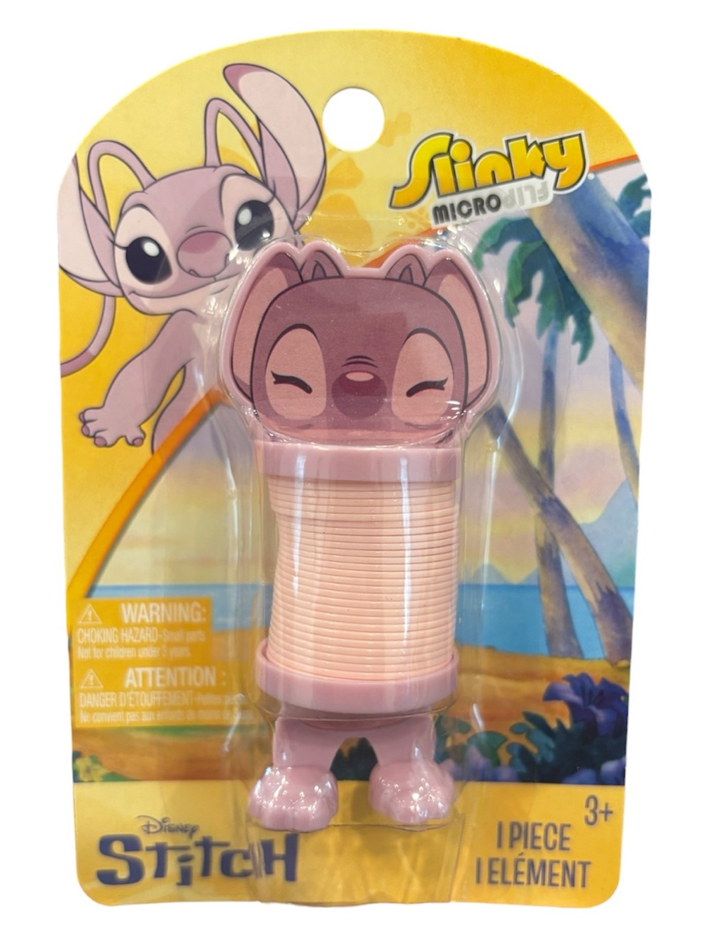 Disney Pink Stitch Micro Slinky Toy - Light Pink Character Spring